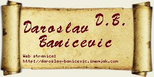 Daroslav Banićević vizit kartica